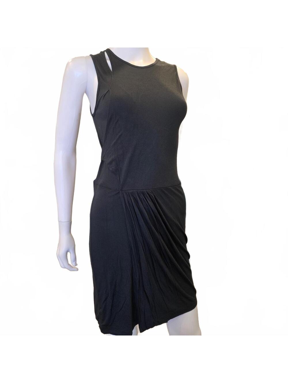 A.L.C. Jersey Dress in Slate Green Size XS Cutouts Mini Dress